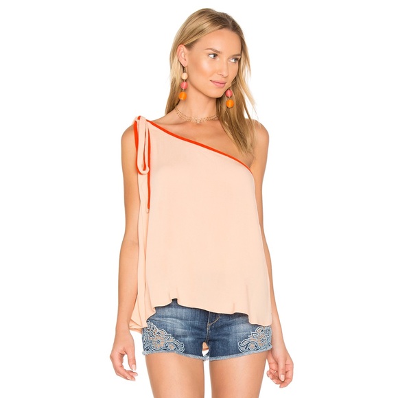 Free People Tops - Free People One Shoulder You’re the One Peach Top
